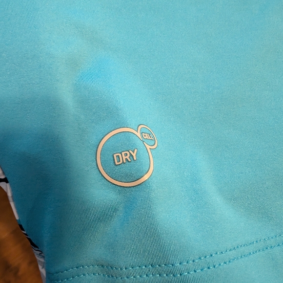 Puma Men's XL Golf Polo Shirt, Blue w/ Bright orange/white stripe detail - Picture 6 of 8